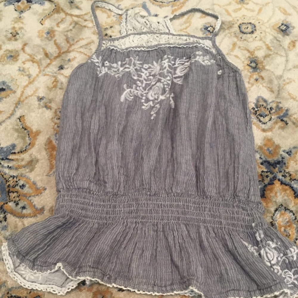 Embroidered Tank Top